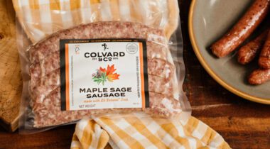 package of raw maple sage sausages