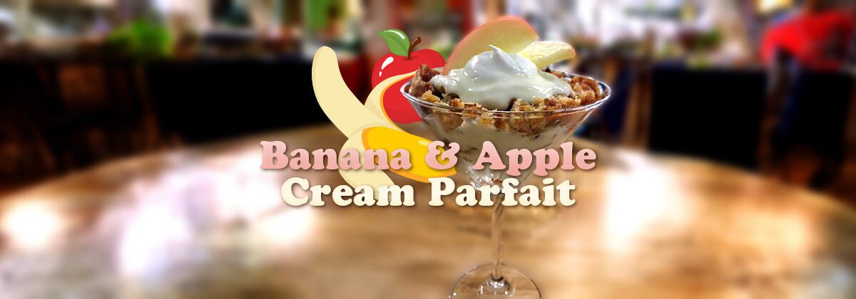 banana apple parfait graphic