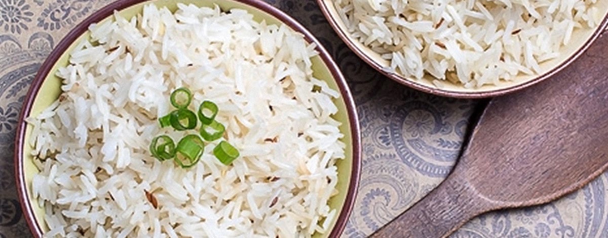 bowl of basmati rice