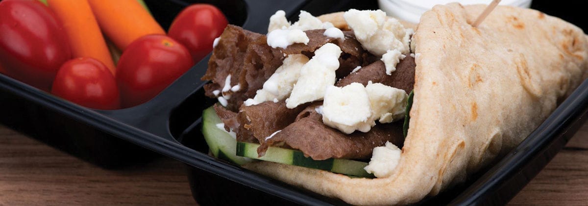 beef gyro packed lunch