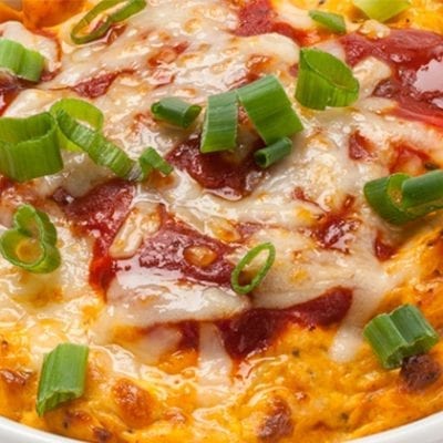 buffalo chicken pizza dip