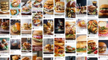 pinterest pins burger graphic