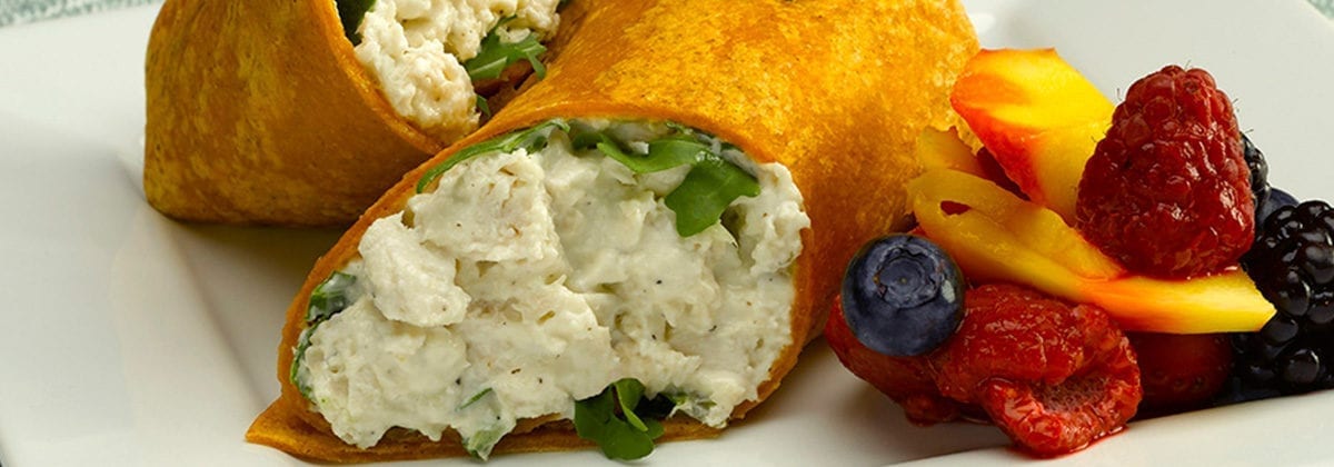 chicken salad in wrap