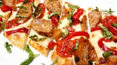 roasted tomato Italian flatbread