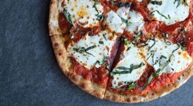 it'll be pizza gluten-free mozzarella and basil pizza