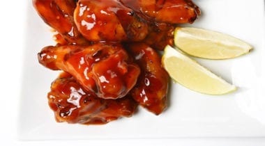 mango habanero wings with limes