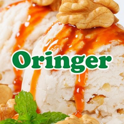 oringer logo on ice cream