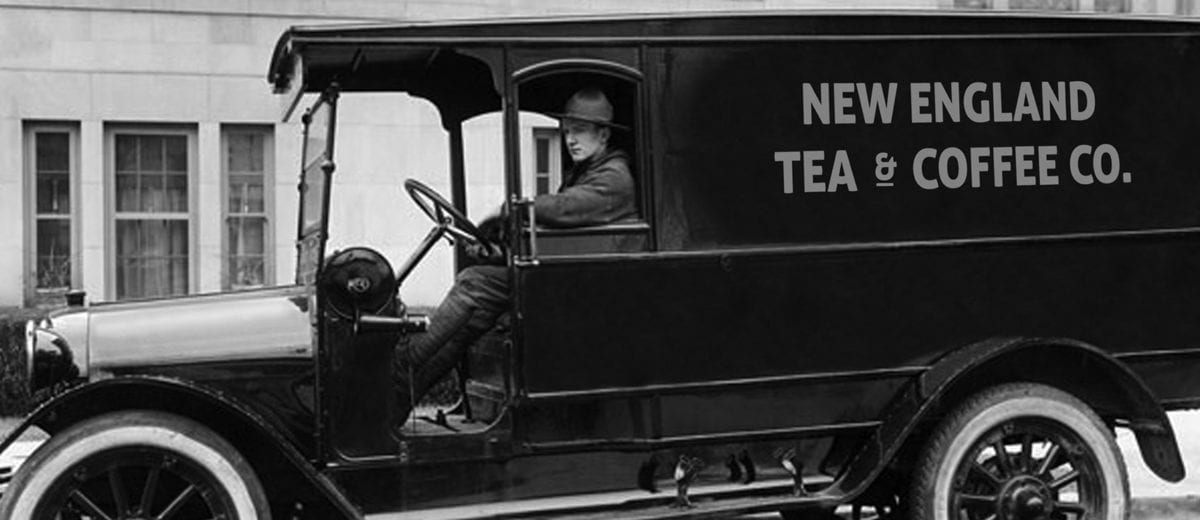 vintage delivery truck from 1918