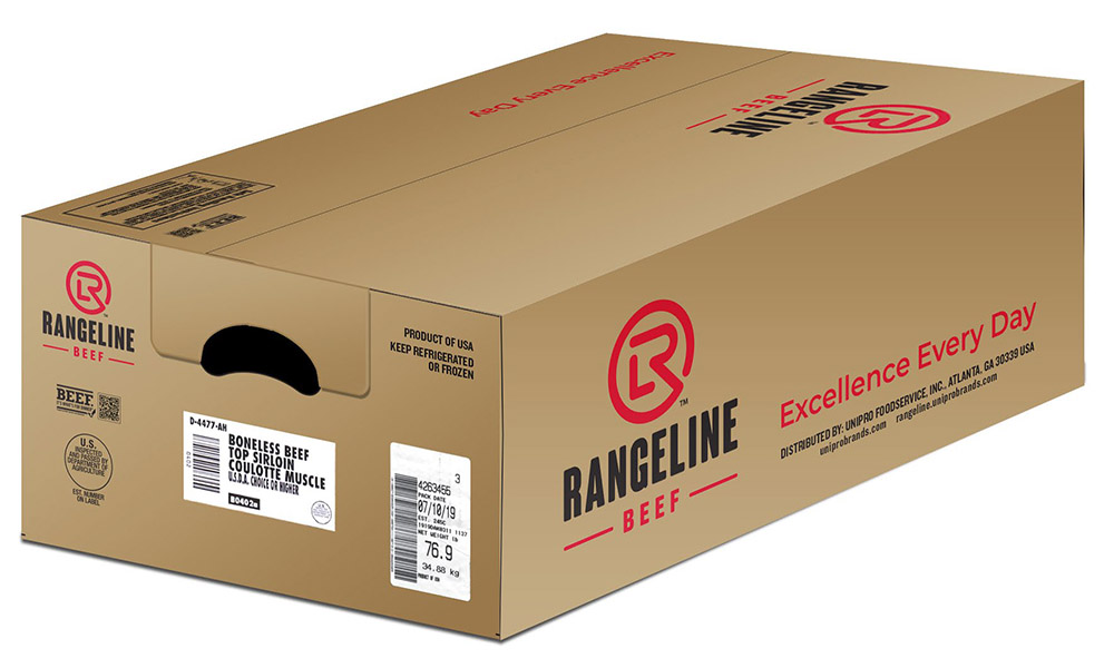 Rangeline branded cardboard box