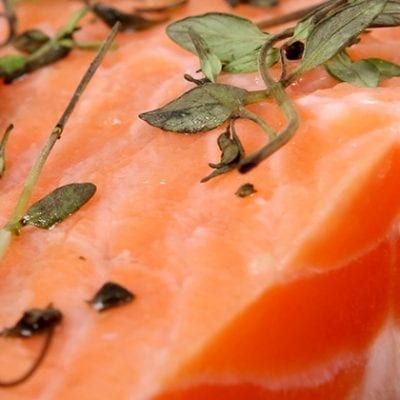 raw salmon