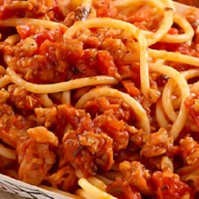 spaghetti with meat sauce