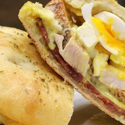 turkey bacon egg sandwich